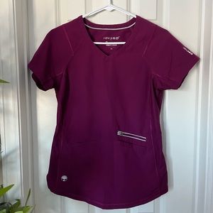 Healing Hands HH360 Wine Scrub Top [XS]